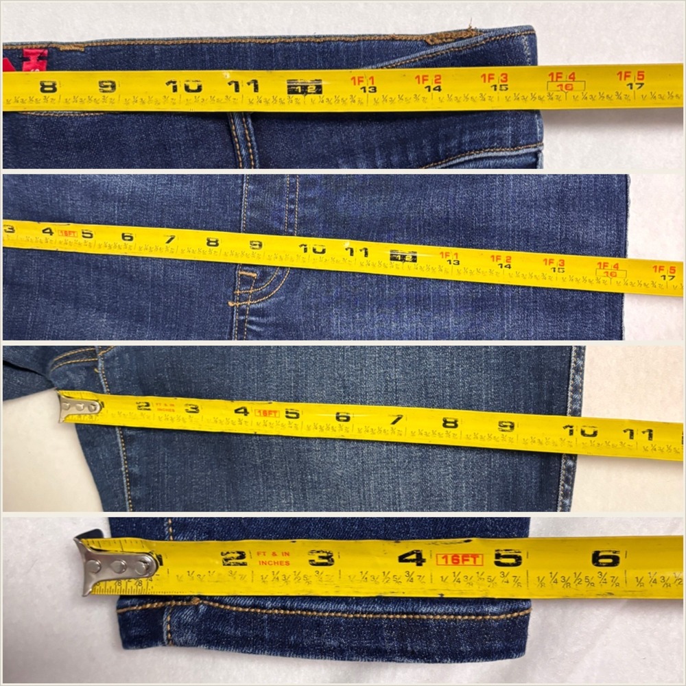 Spanx Womens Large Skinny Jeans Dark Wash Blue Pull On High Rise Stretch Denim - Picture 4 of 6